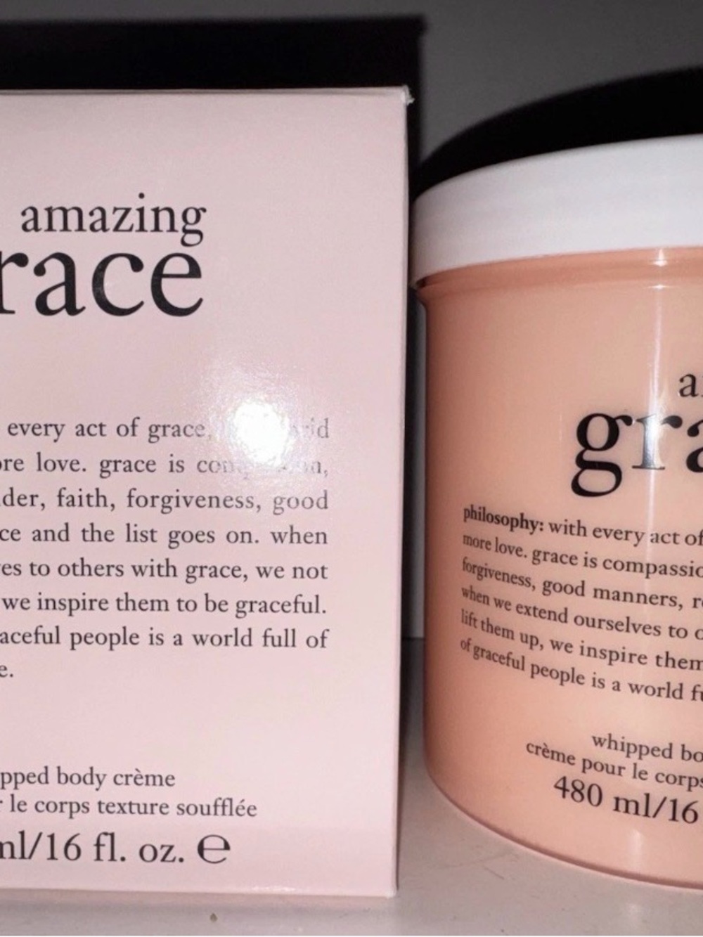 NEW PHILOSOPHY AMAZING GRACE WHIPPED BODY CREME 16 FL OZ NEW IN BOX